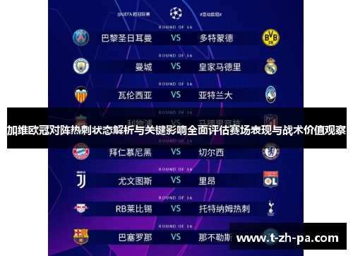 加维欧冠对阵热刺状态解析与关键影响全面评估赛场表现与战术价值观察